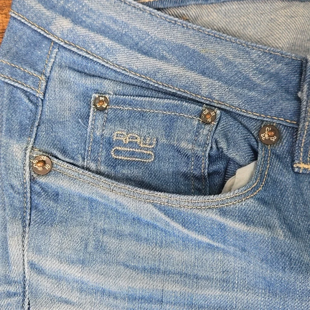 G-Star Raw Blue Bell Cut Flared Jeans Maver Comfort Denim Y2K Retro Boho Fit - Picture 2 of 5